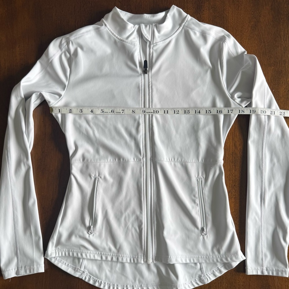 White Performance Zip-Up Jacket - Picture 2 of 8